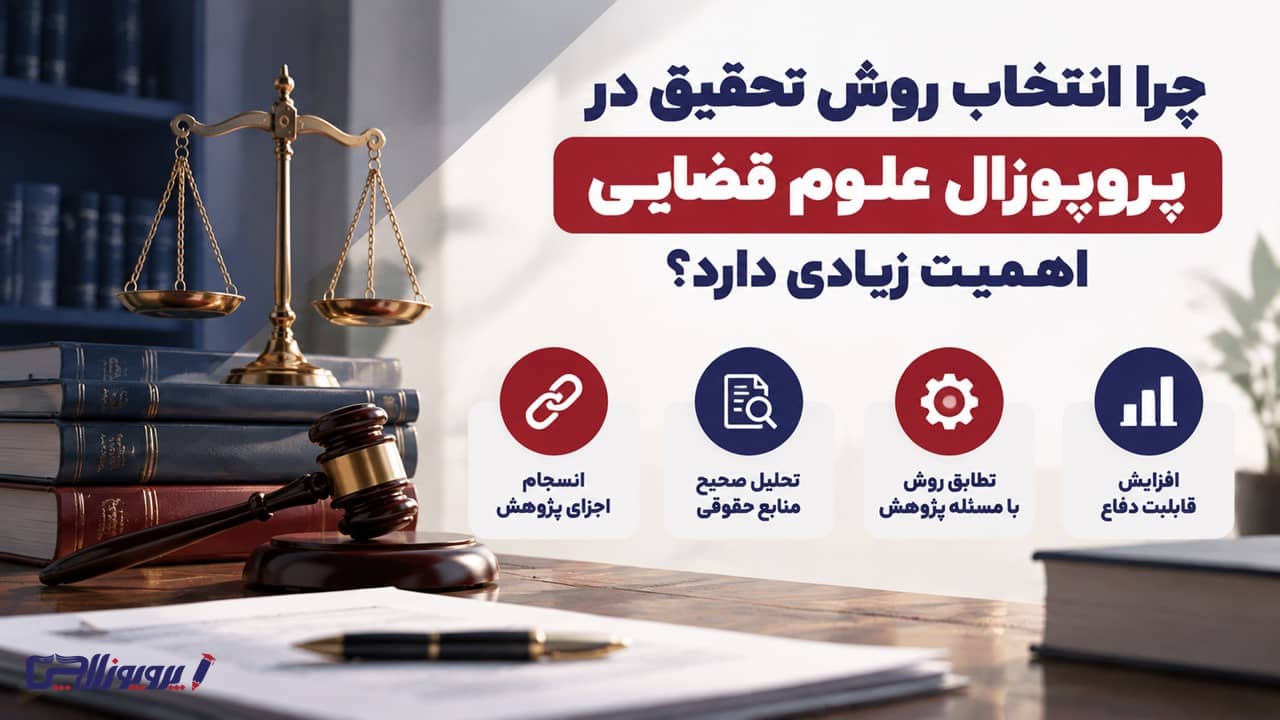 چرا انتخاب روش تحقیق در پروپوزال علوم قضایی اهمیت زیادی دارد؟